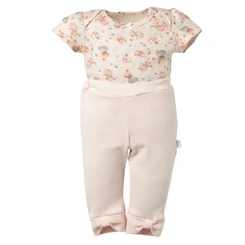 Conjunto de Body Meia Manga com Calça Culote - Coleção Aurora