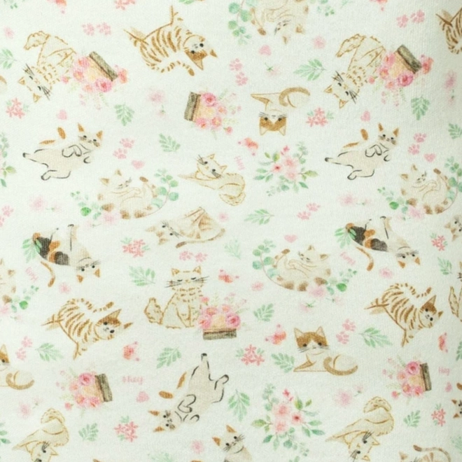 Macacão Meia Manga com Zíper - Coleção Gatinhos