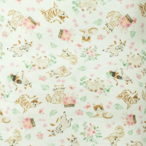 Macacão Meia Manga com Zíper - Coleção Gatinhos