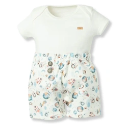 Conjunto de Body Meia Manda com Bermuda - Coleção Espacial