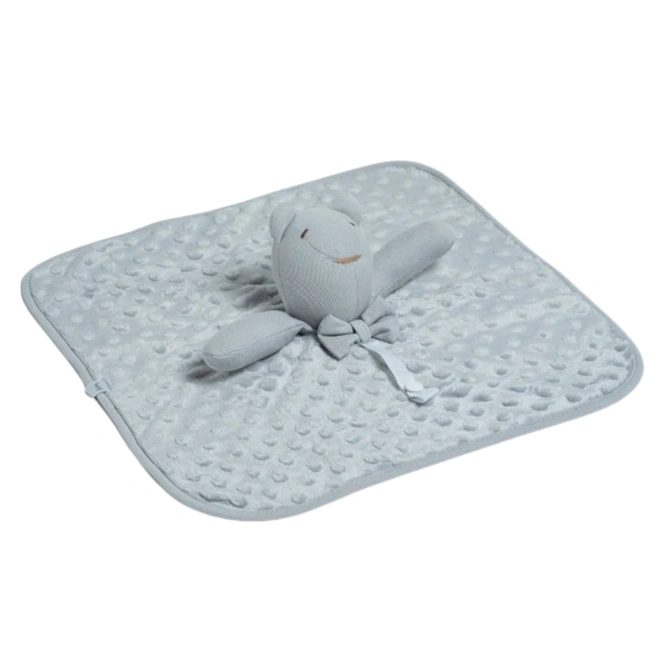 Naninha Fleece - Cabeça de Urso - Cinza Lunar