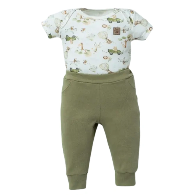 Conjunto de Body Meia Manga com Calça - Coleção Big Friends