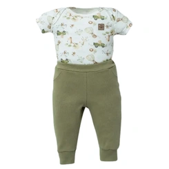 Conjunto de Body Meia Manga com Calça - Coleção Big Friends