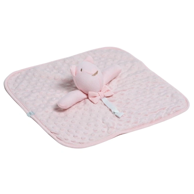 Naninha Fleece - Cabeça de Urso - Rosa Iogurte