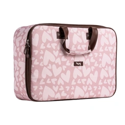 Bolsa Maternidade XG - Coleção Coração - Rosa
