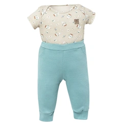 Conjunto de Body Meia Manga com Calça - Coleção Be Brave