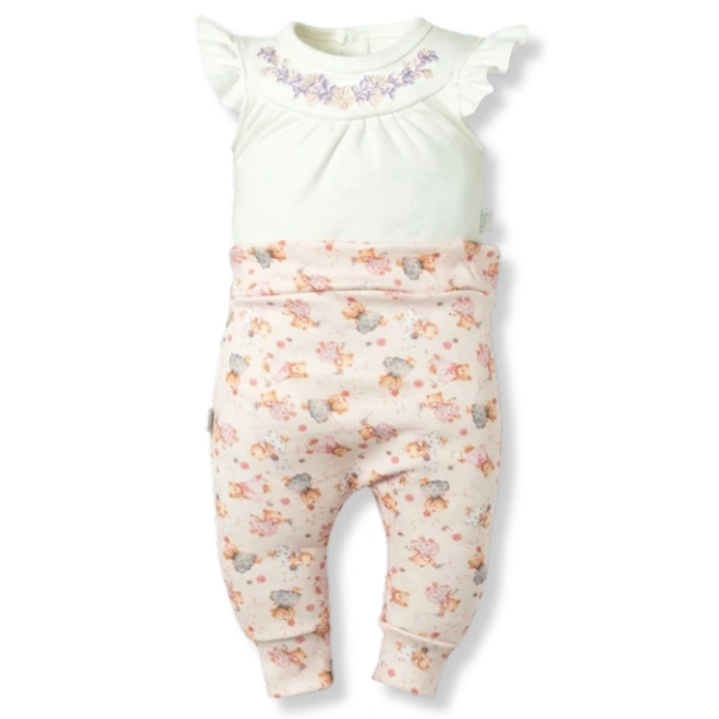 Conjunto de Body Regata com Calça Saruel - Coleção Aurora