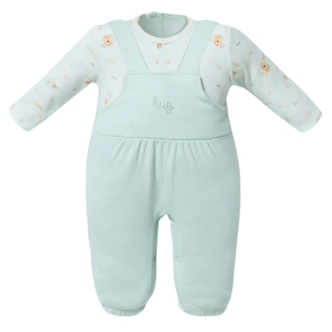 Macacão Manga Longa Estilo Jardineira - Coleção Lovely Baby