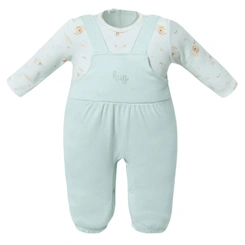 Macacão Manga Longa Estilo Jardineira - Coleção Lovely Baby