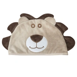 Toalha Animada com Capuz Power Sec - Rápida Absorção da Água - Leão