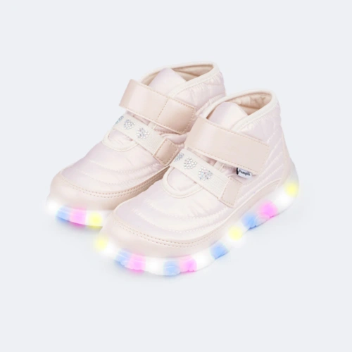 Tênis de LED LIZ Comfy - Nude