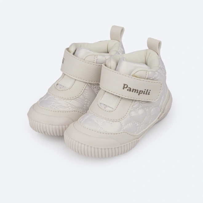 Tênis Cano Médio Yuyu Metalassê Comfy - Nude