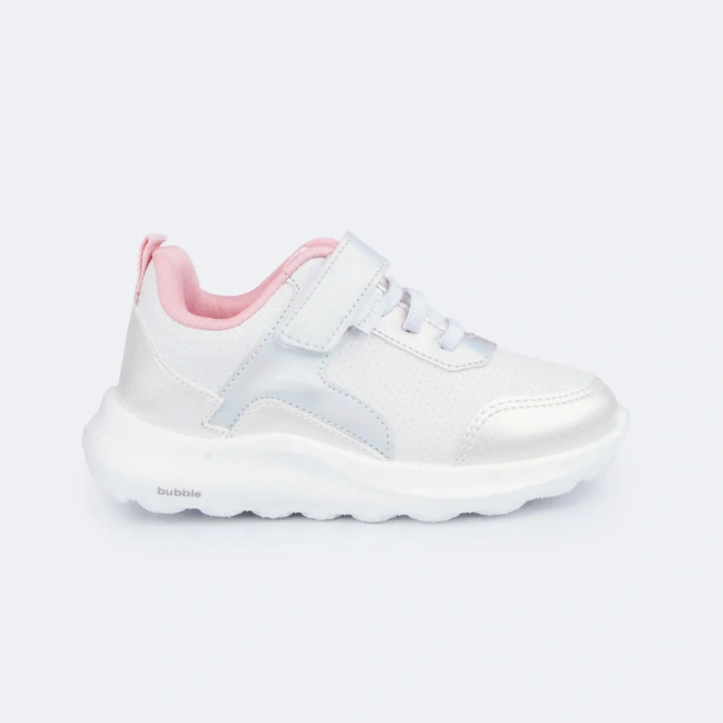Tênis Bubble - Branco/Prata