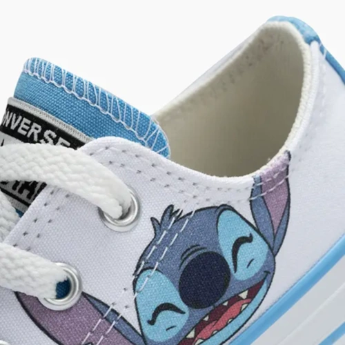 Tênis Chuck Taylor Disney - Stitch - Branco e Azul