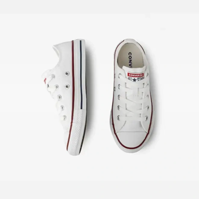 Tênis Chuck Taylor - Branco com Vermelho e Marinho