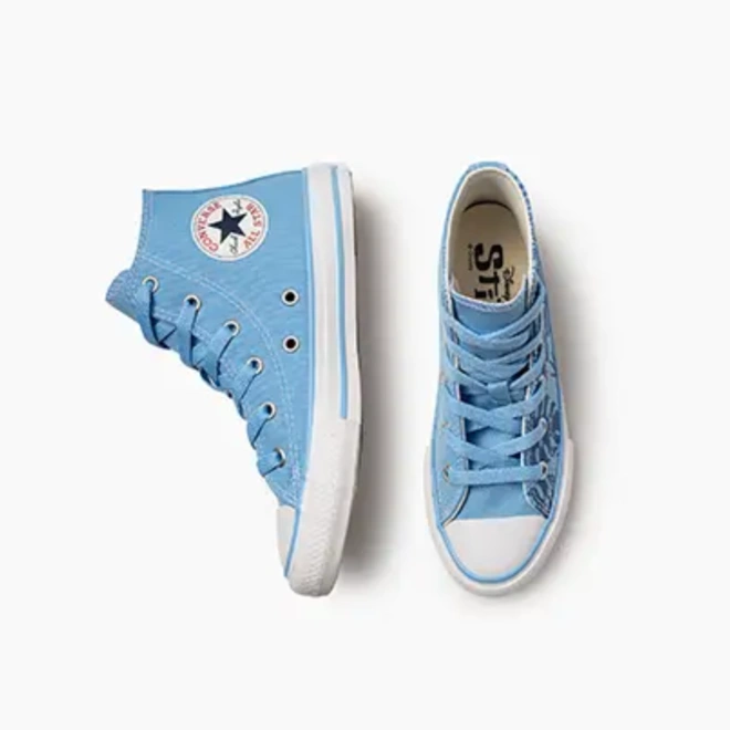 Tênis Cano Alto Chuck Taylor Disney - Stitch - Azul e Branco