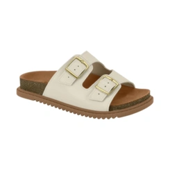 Sandália Papete Dulce María e Maria Paula - Branco Off