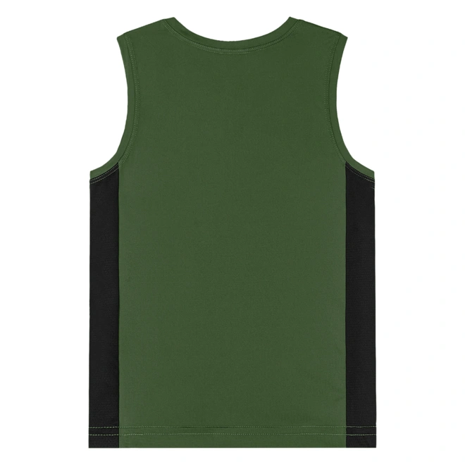 Camiseta Regata em Malha Dry Fit com Fator de Proteção UV - Verde Bronze (180317)