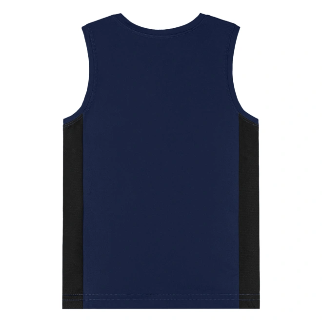 Camiseta Regata em Malha Dry Fit com Fator de Proteção UV - Azul Escuro (193921)