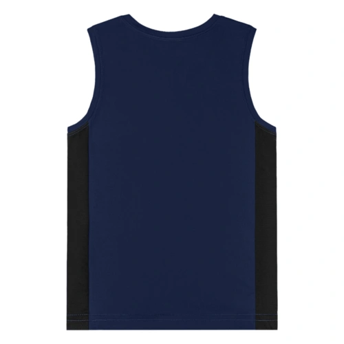 Camiseta Regata em Malha Dry Fit com Fator de Proteção UV - Azul Escuro (193921)