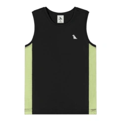 Camiseta Regata em Malha Dry Fit com Fator de Proteção UV - Preto (008910)