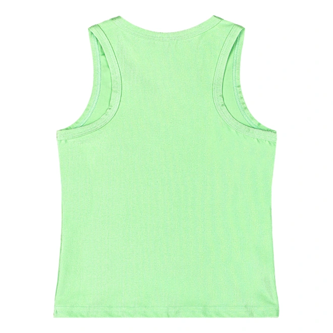 Camiseta Regata em Malha Micro Canelada - Verde Claro (120225)