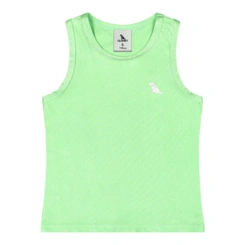 Camiseta Regata em Malha Micro Canelada - Verde Claro (120225)