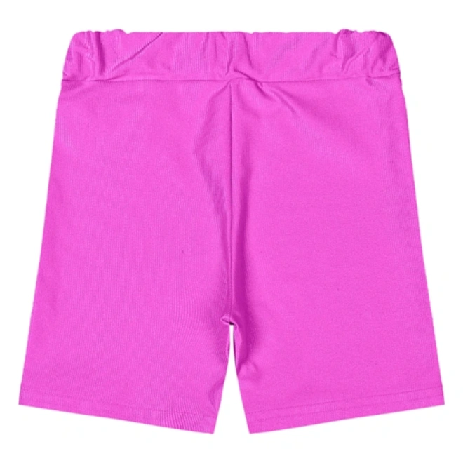 Bermuda Ciclista em Malha Micro Canelada com Fator de Proteção Solar - Rosa Fiji (172623)