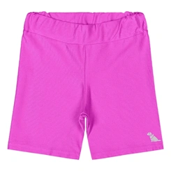 Bermuda Ciclista em Malha Micro Canelada com Fator de Proteção Solar - Rosa Fiji (172623)