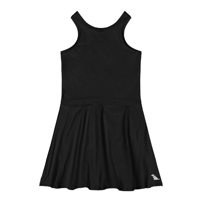 Vestido em Malha Micro Canelada - Preto (8910)