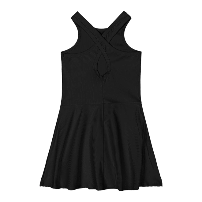 Vestido em Malha Micro Canelada - Preto (8910)