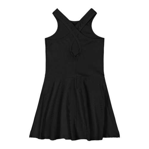 Vestido em Malha Micro Canelada - Preto (8910)