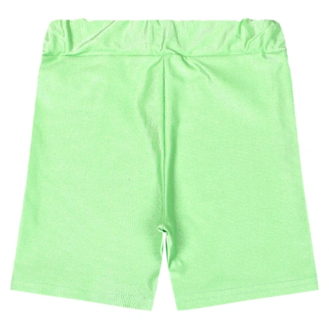 Bermuda Ciclista em Malha Micro Canelada com Fator de Proteção Solar - Verde Claro (120225)