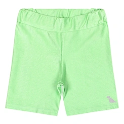 Bermuda Ciclista em Malha Micro Canelada com Fator de Proteção Solar - Verde Claro (120225)