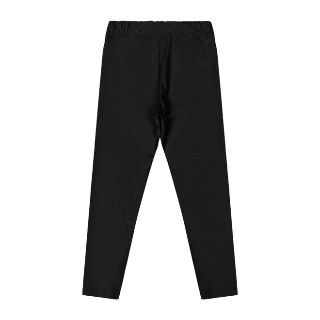 Calça Legging em Malha Micro Canelada - Preto (8910)