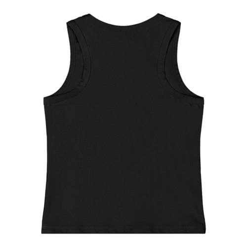 Camiseta Regata em Malha Micro Canelada - Preto (8910)