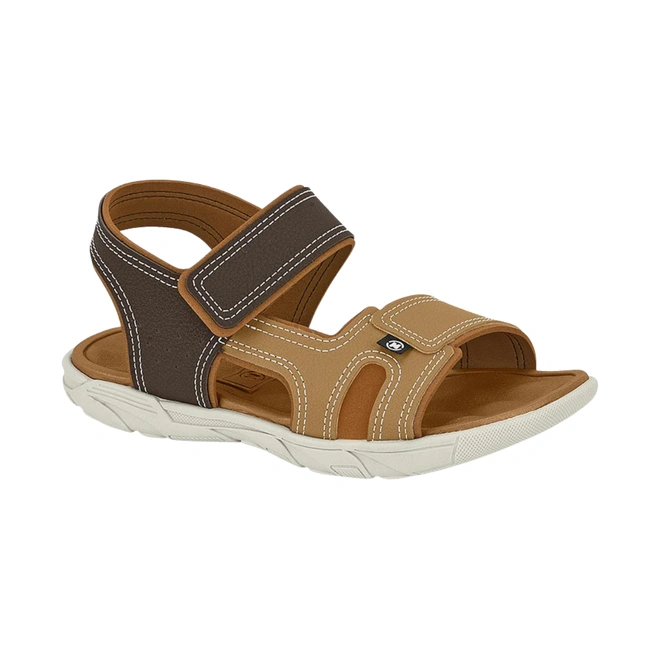 Sandália em Napa Floter Rústico Neo - Café