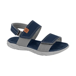 Sandália em Napa Floter Rústico Neo - Marinho com Cinza