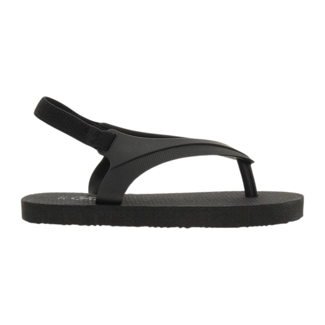 Chinelo com Elástico no Calcanhar - Preto