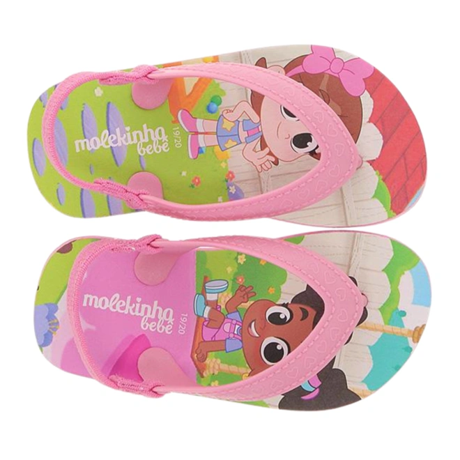 Chinelo com Elástico no Calcanhar - Rosa