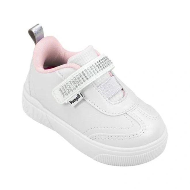 Tênis Yumi com Detalhe em Strass  - Branco
