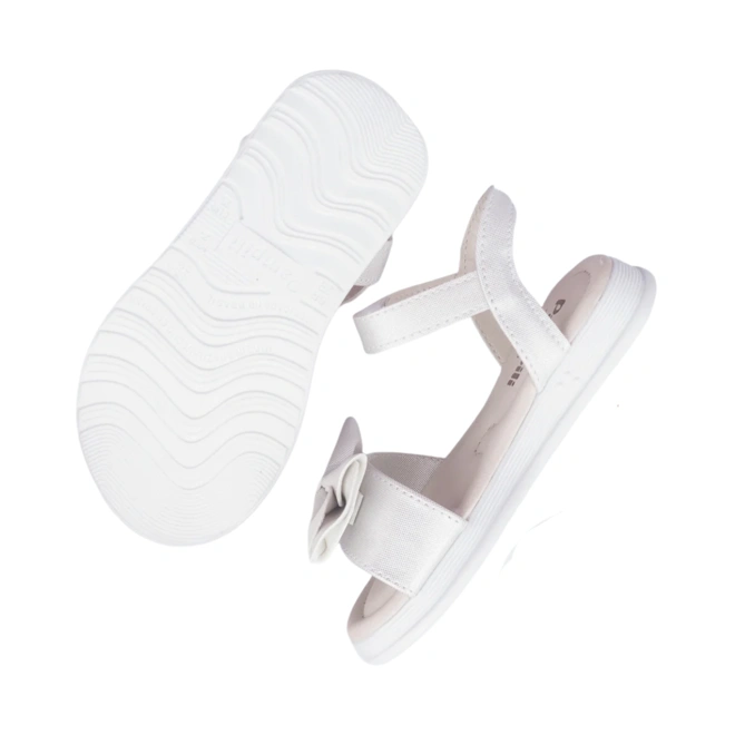 Sandália Sand Flower com Detalhe em Laço - Prata