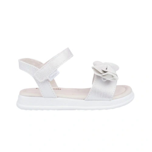 Sandália Sand Flower com Detalhe em Laço - Prata