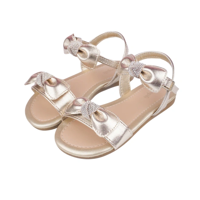 Sandália Mili Laço Removível - Dourado