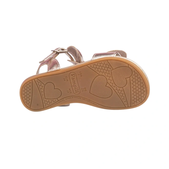 Sandália Mili Laço Removível - Dourado