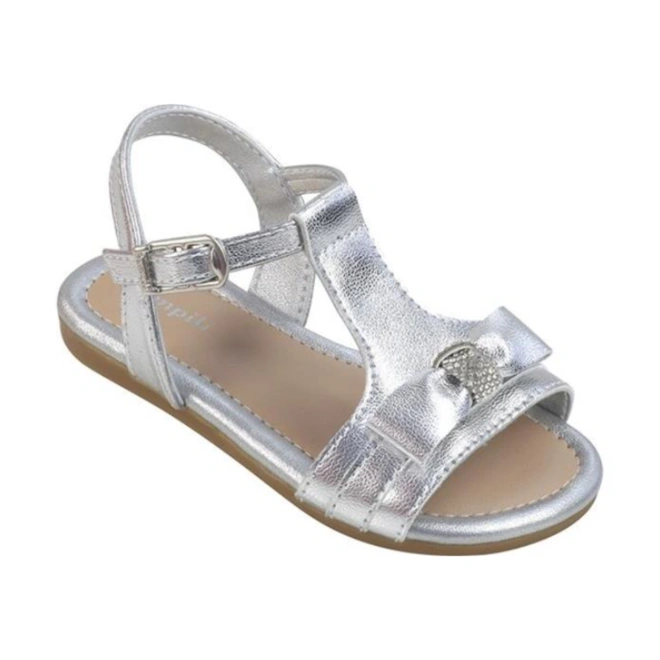 Sandália Mili com Laço - Prata