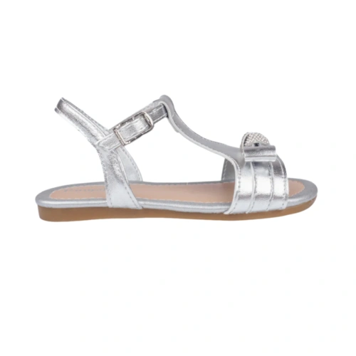 Sandália Mili com Laço - Prata