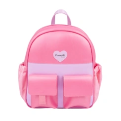 Mochila Infantil Funcional com Bolsos - Rosa