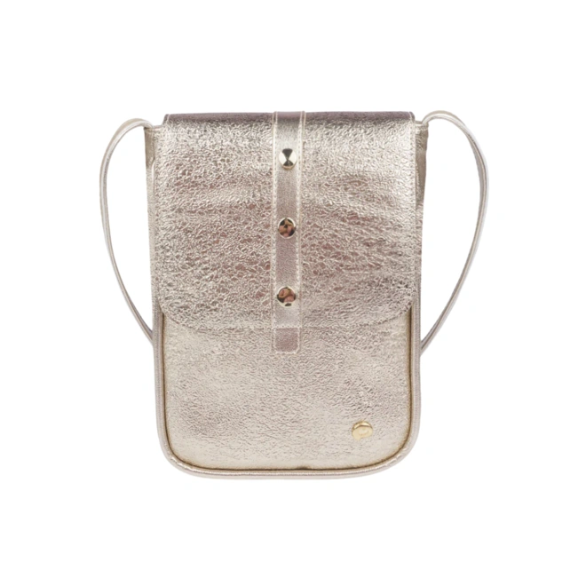 Bolsa Infantil Tiracolo Texturizada - Dourada