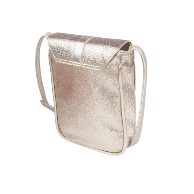 Bolsa Infantil Tiracolo Texturizada - Dourada